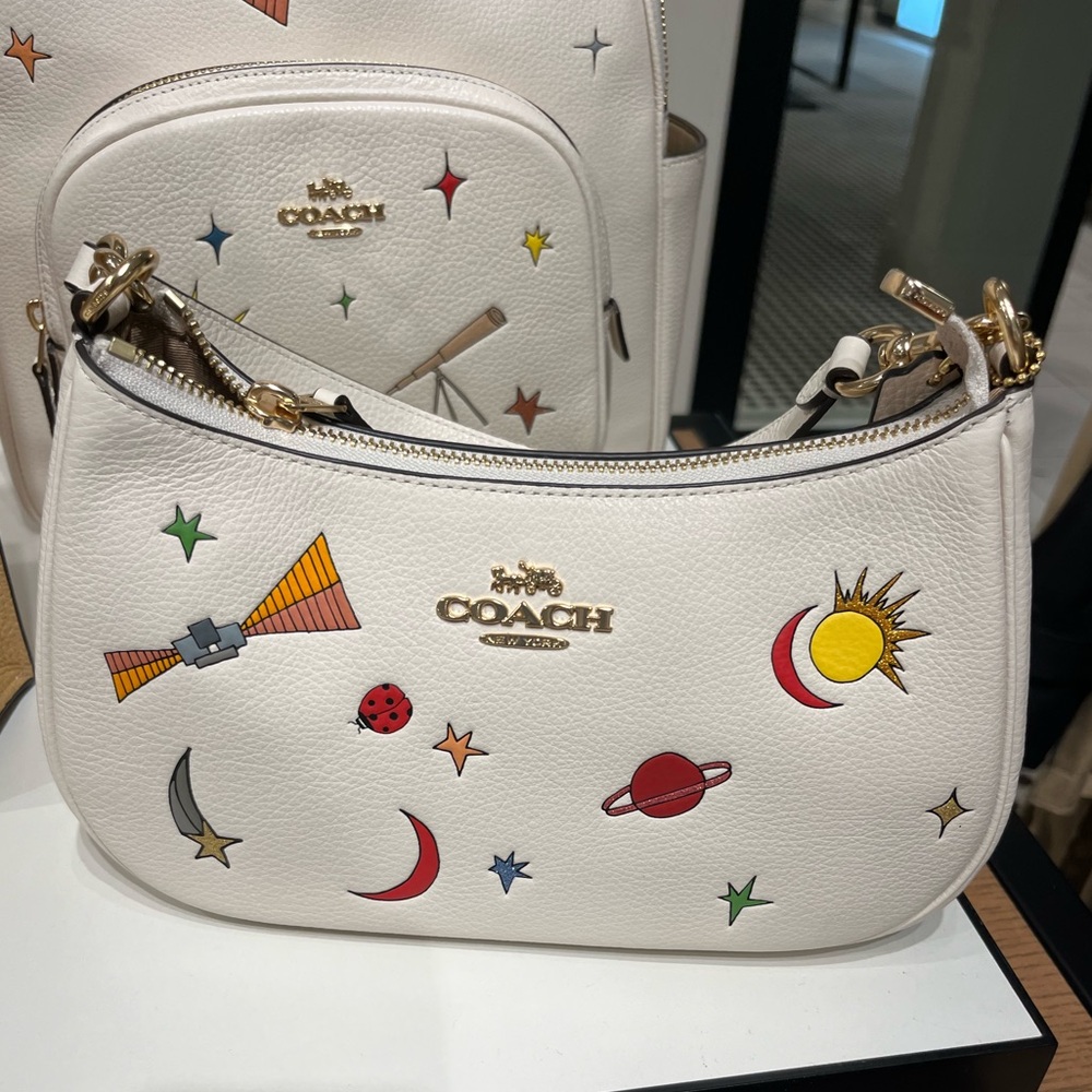 New Coach X Observed By Us Teri Shoulder Bag In Leather With Print - Picture 5 of 9